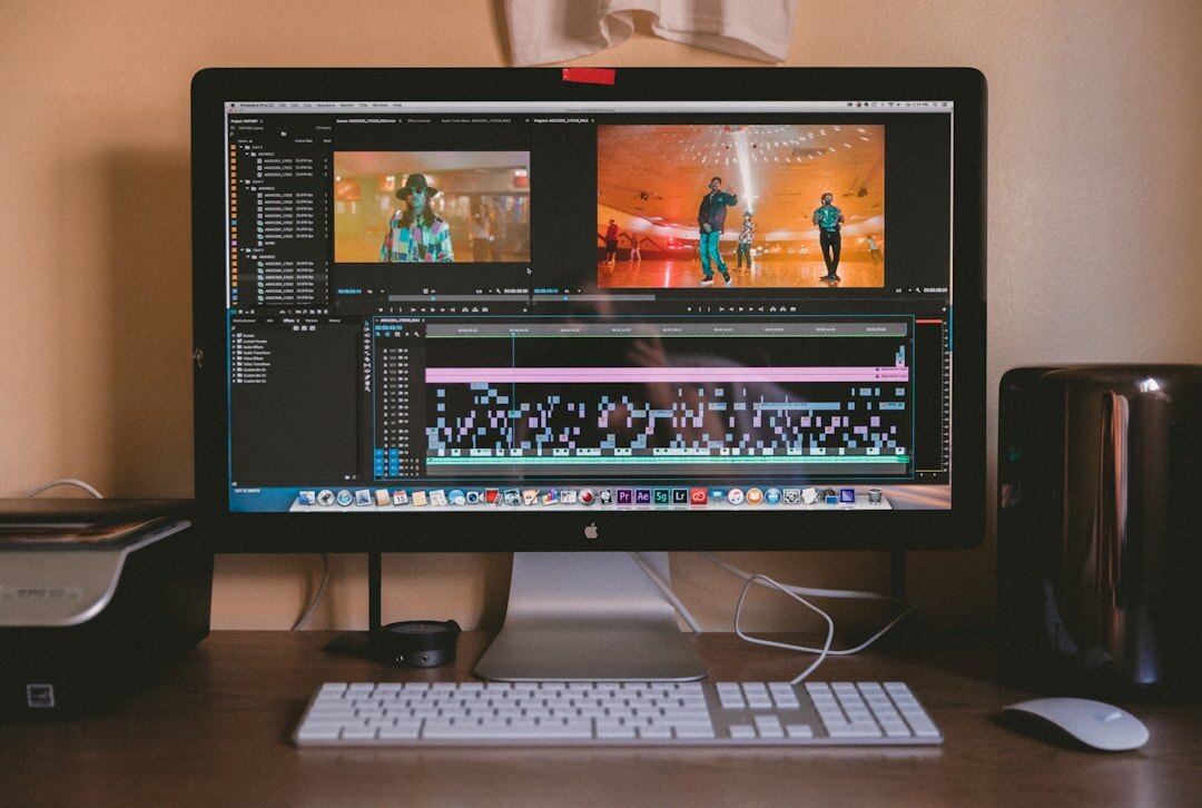 editing software on screen