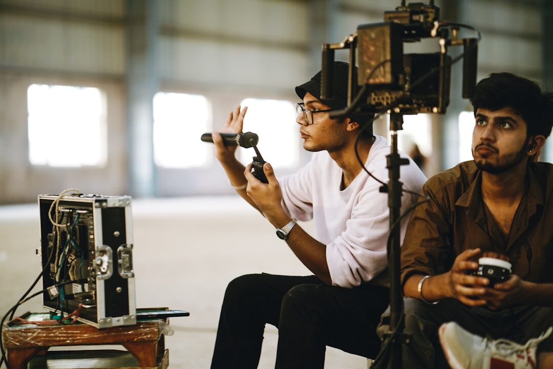 filmmaker directing scene